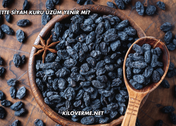 Diyette siyah kuru üzüm yenir mi?