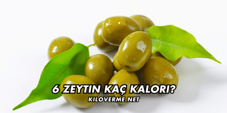6 Zeytin Kaç Kalori