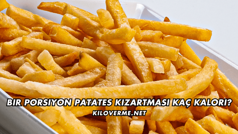 Bir Porsiyon Patates Kızartması Kaç Kalori
