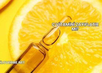 C Vitamini Zayıflatır mı?