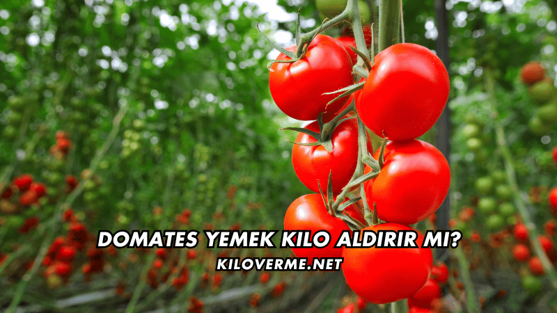 Domates Yemek Kilo Aldırır mı