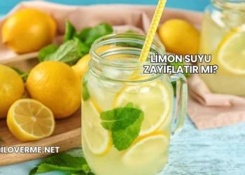Limon Suyu Zayıflatır mı?