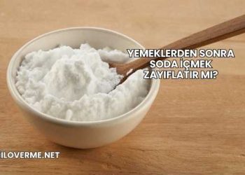 Yemeklerden Sonra Soda İçmek Zayıflatır mı?