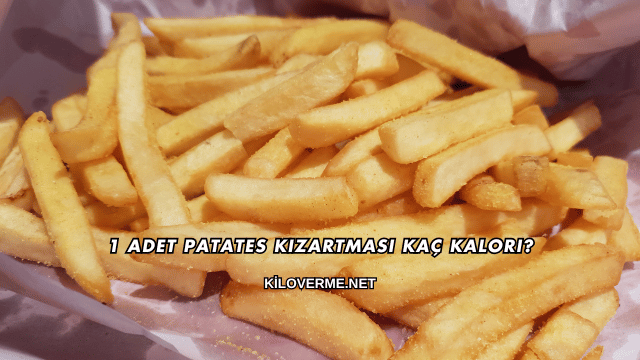 1 Adet Patates Kızartması Kaç Kalori?