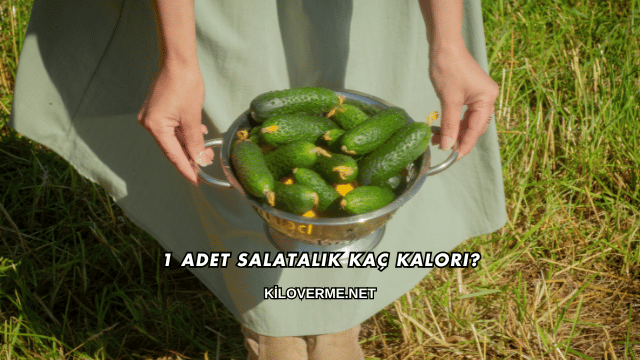 1 Adet Salatalık Kaç Kalori?