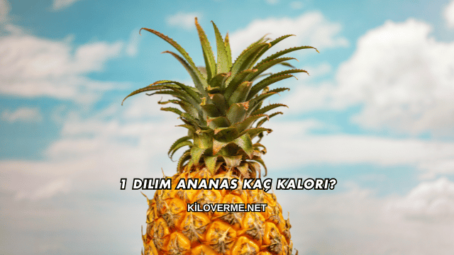 1 Dilim Ananas Kaç Kalori?