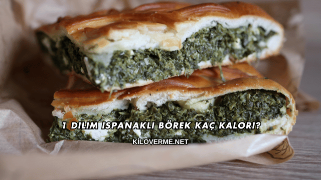 1 Dilim Ispanaklı Börek Kaç Kalori?