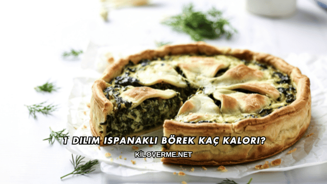 1 Dilim Ispanaklı Börek Kaç Kalori?