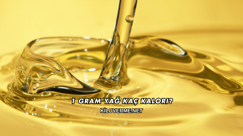 1 Gram Yağ Kaç Kalori?