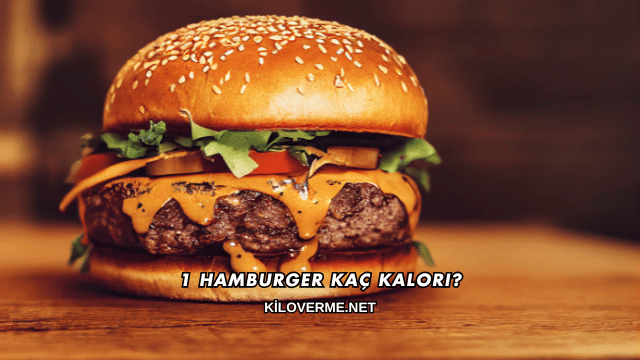 1 Hamburger Kaç Kalori?
