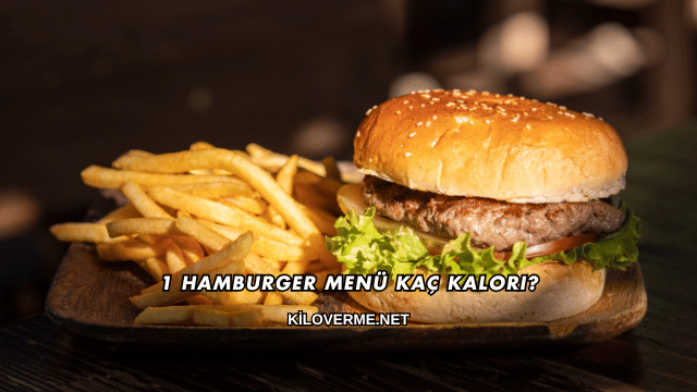 1 Hamburger Menü Kaç Kalori?