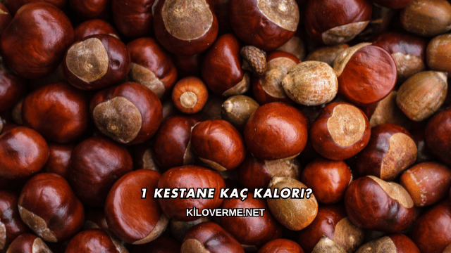 1 Kestane Kaç Kalori?