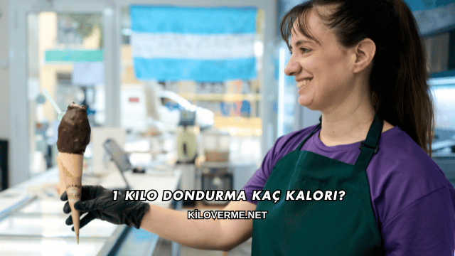 1 Kilo Dondurma Kaç Kalori?
