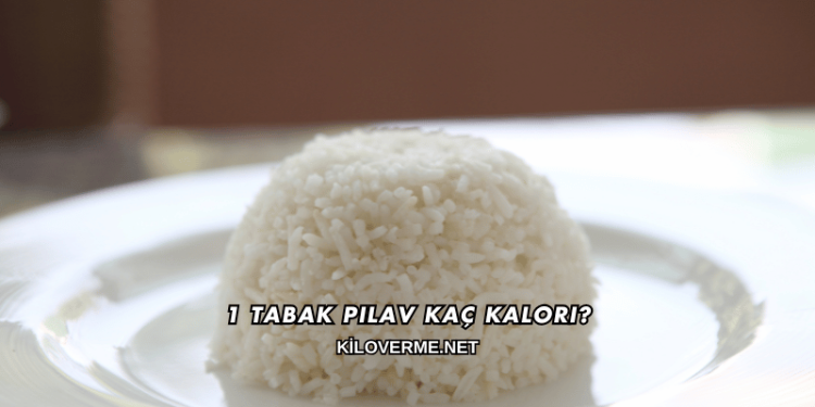 1 Tabak Pilav Kaç Kalori?