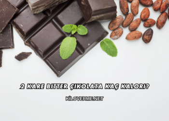 2 Kare Bitter Çikolata Kaç Kalori?