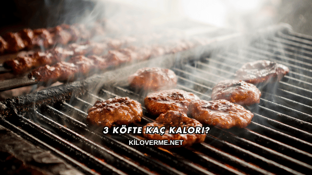 3 Köfte Kaç Kalori?