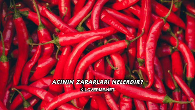 Acının Zararları Nelerdir?