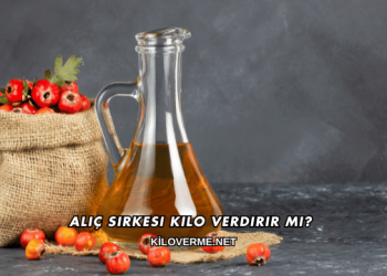 Alıç Sirkesi Kilo Verdirir mi?