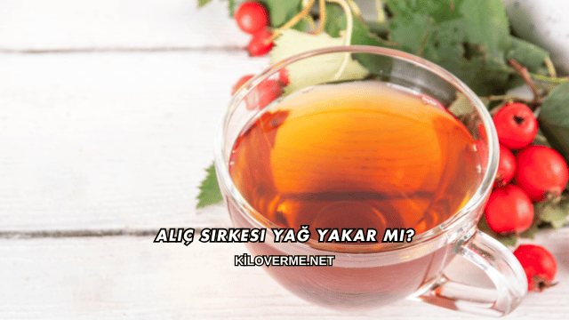 Alıç Sirkesi Yağ Yakar mı?