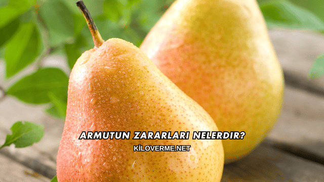 Armutun Zararları Nelerdir?