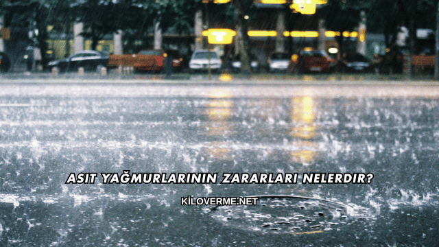 Asit Yağmurlarının Zararları Nelerdir?