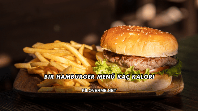 Bir Hamburger Menü Kaç Kalori?