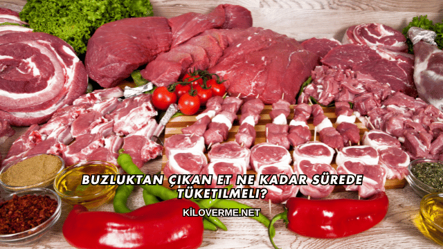 Buzluktan Çıkan Et Ne Kadar Sürede Tüketilmeli?
