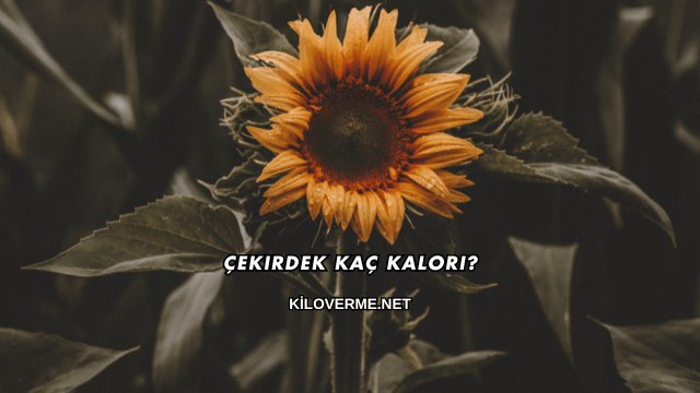 Çekirdek Kaç Kalori?