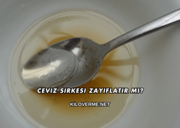 Ceviz Sirkesi Zayıflatır mı?