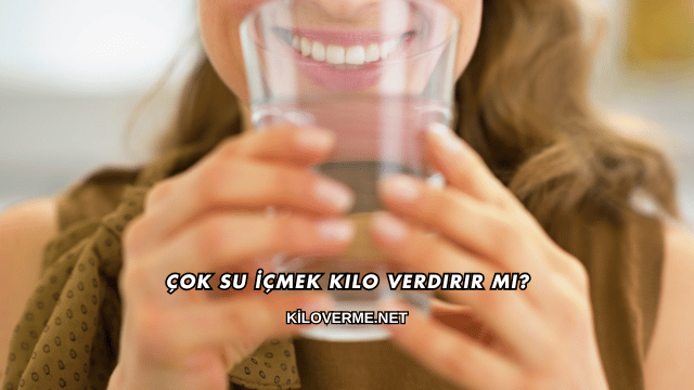 Çok Su İçmek Kilo Verdirir mi?