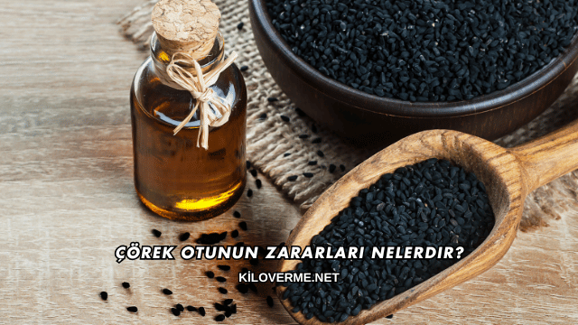 Çörek Otunun Zararları Nelerdir?