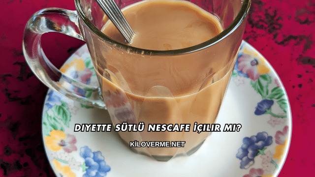 Diyette Sütlü Nescafe İçilir mi?