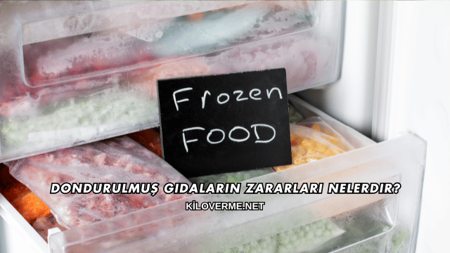 Dondurulmuş Gıdaların Zararları Nelerdir?