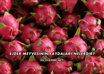 Ejder Meyvesinin Faydaları Nelerdir?