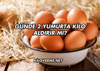 Günde 2 Yumurta Kilo Aldırır mı?
