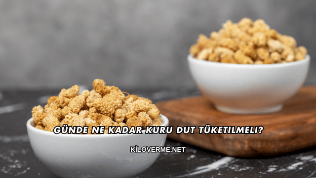 Günde Ne Kadar Kuru Dut Tüketilmeli?