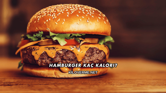 Hamburger Kaç Kalori?