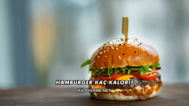 Hamburger Kaç Kalori?