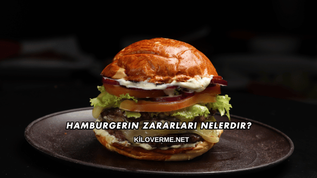 Hamburgerin Zararları Nelerdir?