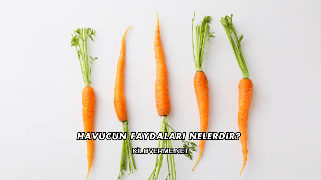 Havucun Faydaları Nelerdir?