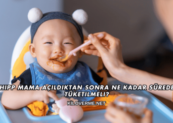 Hipp Mama Açıldıktan Sonra Ne Kadar Sürede Tüketilmeli?