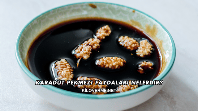 Karadut Pekmezi Faydaları Nelerdir?
