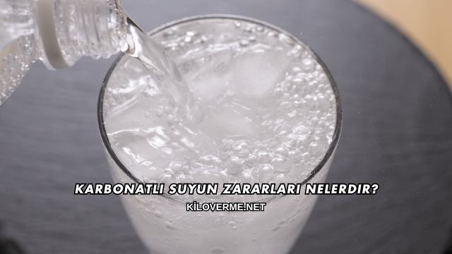 Karbonatlı Suyun Zararları Nelerdir?