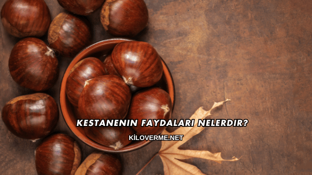 Kestanenin Faydaları Nelerdir?