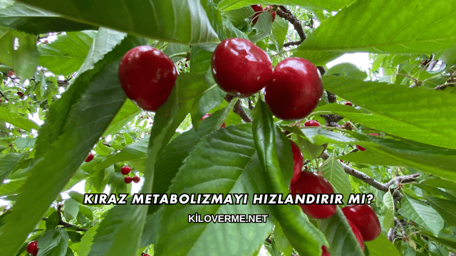 Kiraz Metabolizmayı Hızlandırır mı?