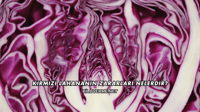 Kırmızı Lahananın Zararları Nelerdir?