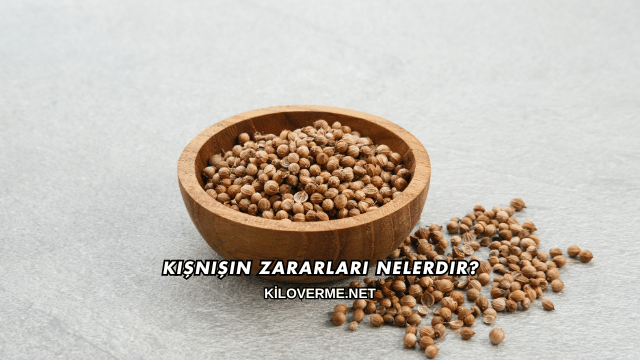 Kişnişin Zararları Nelerdir?