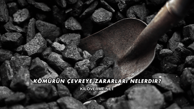 Kömürün Çevreye Zararları Nelerdir?