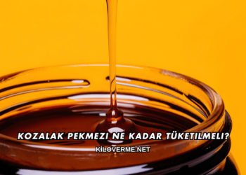 Kozalak Pekmezi Ne Kadar Tüketilmeli?