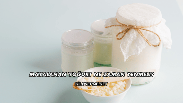 Mayalanan Yoğurt Ne Zaman Yenmeli?